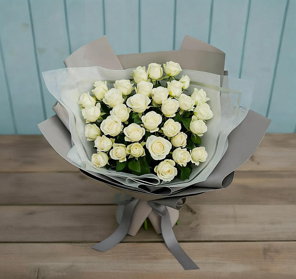 Букет Белоснежная нежность в Щелкане
