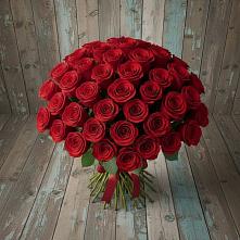 Букет 55 Красных роз Фридом #REPLACE_PRED# Щелкане