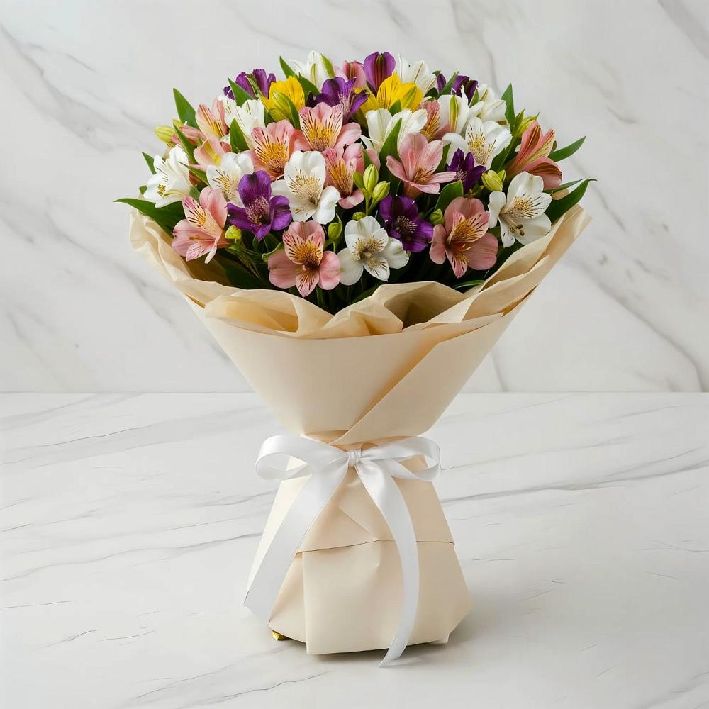 Букет цветов из: Альстромерии в Щелкане