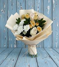 Букет цветов из:  Розы и Хризантемы в Щелкане