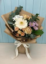 Букет цветов из:  Герберы и Хризантемы в Щелкане