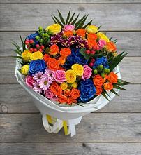 Букет цветов из:  Розы и Хризантемы в Щелкане