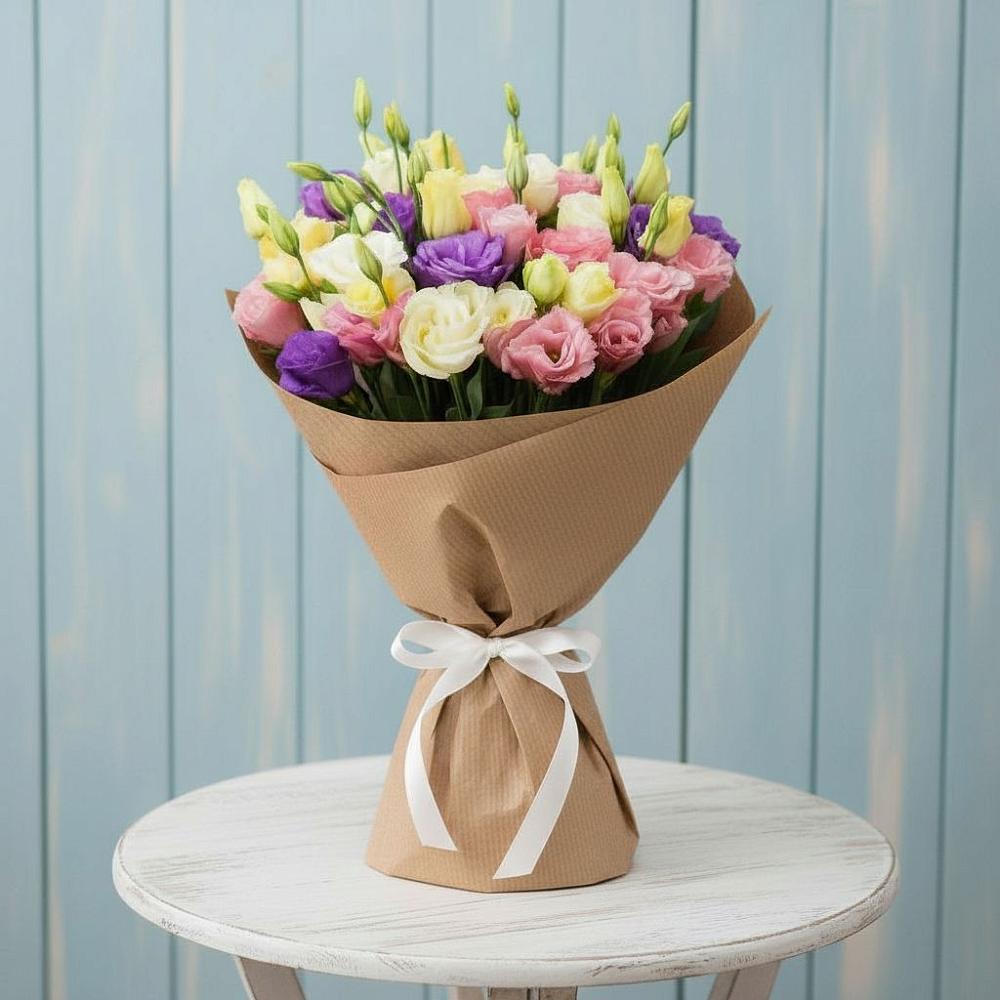 Букет цветов из: Лизиантусы в Щелкане