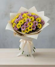 Букет цветов из:  Хризантемы в Щелкане