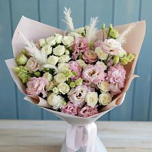 Букет цветов из:  Альстромерии и Розы в Щелкане