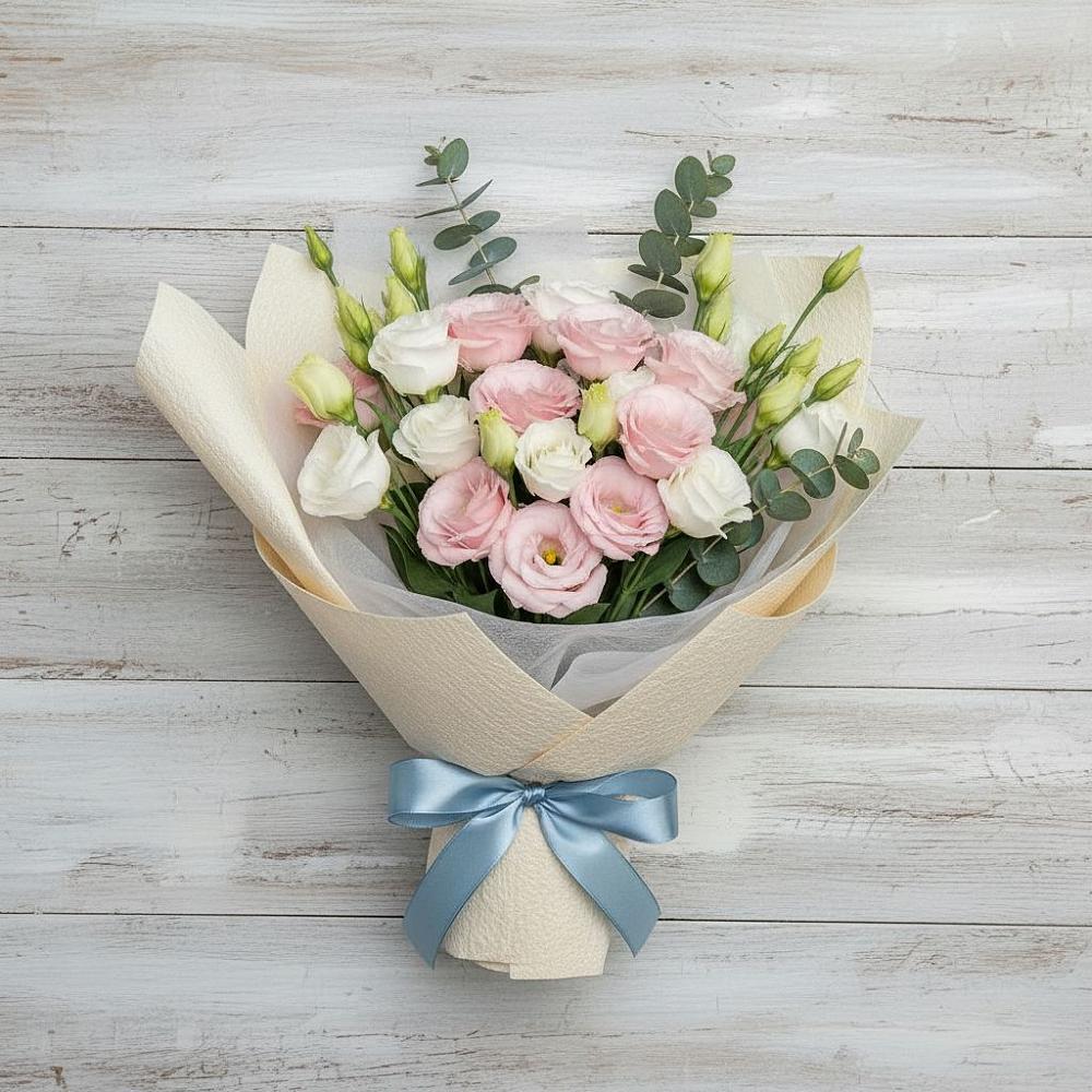 Букет цветов из: Лизиантусы в Щелкане